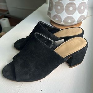 Marc Fisher Slide Suede Heeled Sandal